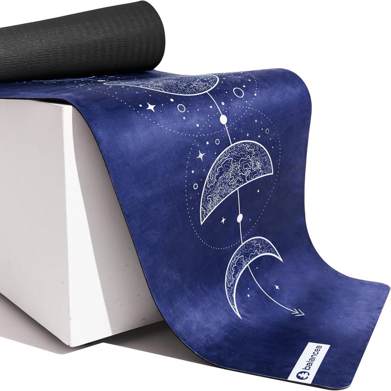 balancea Yoga Mat With Strap 5mm Non Slip Suede & TPE - Eco-Friendly Fitness & Exercise Mat for Home Gym, Pilates, Hot Yoga, and Meditation - Lightweight Durable 72 x 24 inch Workout Mat for Women, Men - Image 2